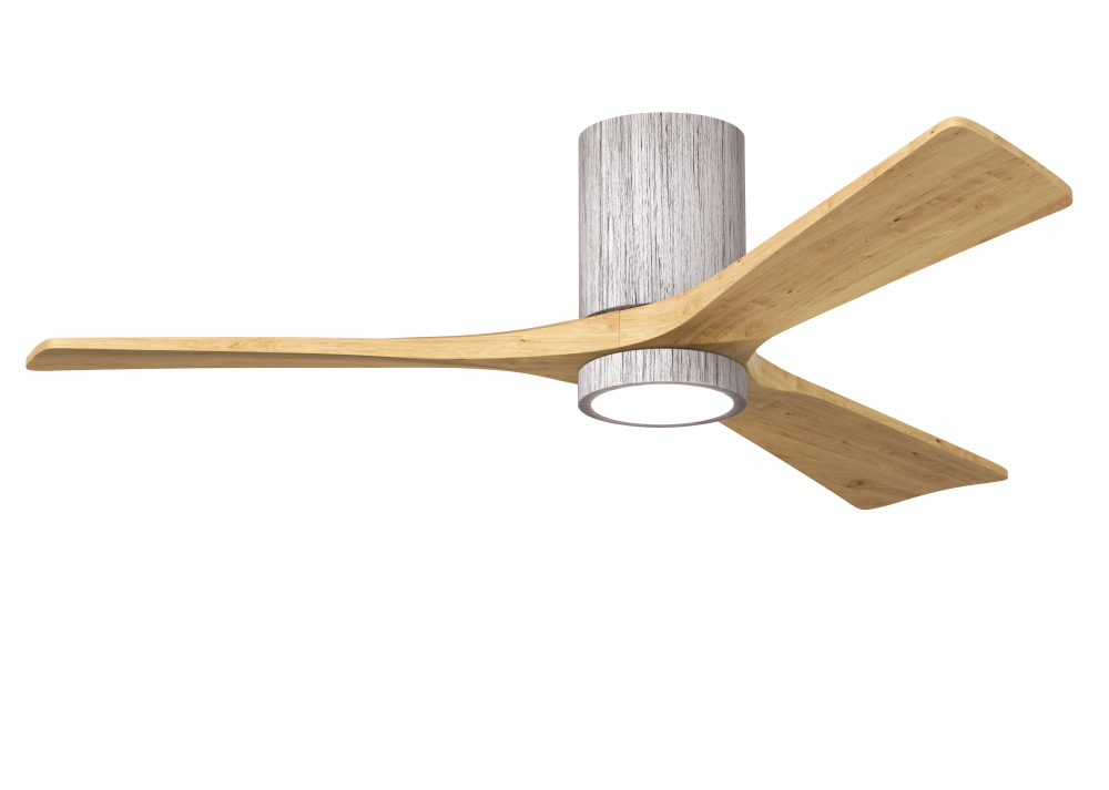 Irene-3HLK - 52" Three Blade Flush Mount Paddle Fan - 5CCT Integrated LED - Barn Wood Tone Finis