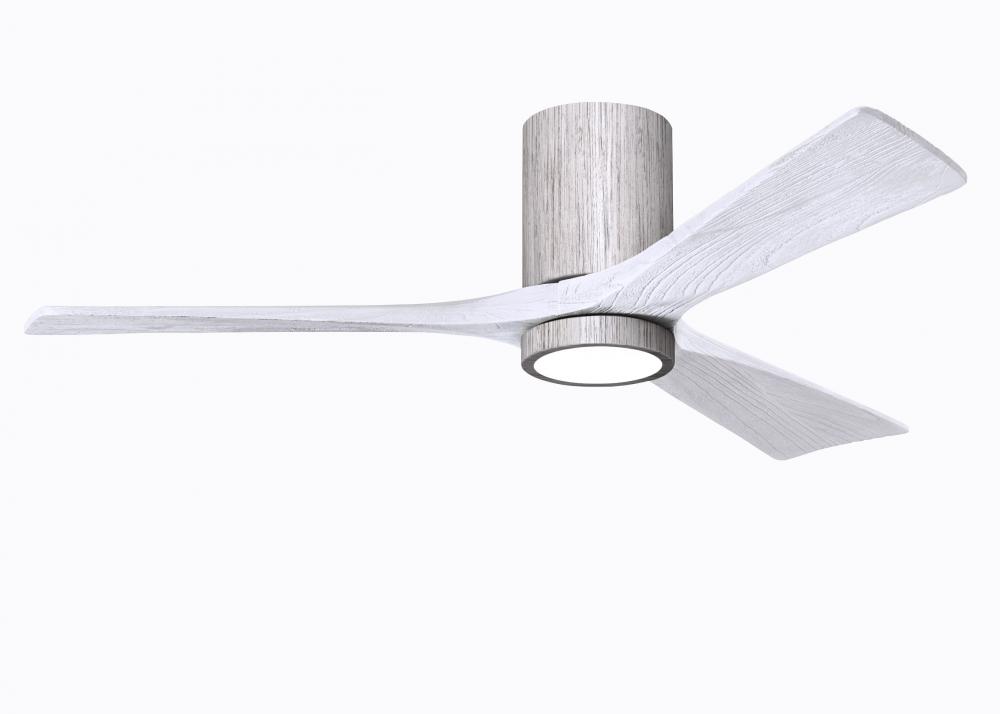 Irene-3HLK-52" Three Blade Flush Mount Paddle Fan-5CCT Integrated LED-Barn Wood Tone Finish