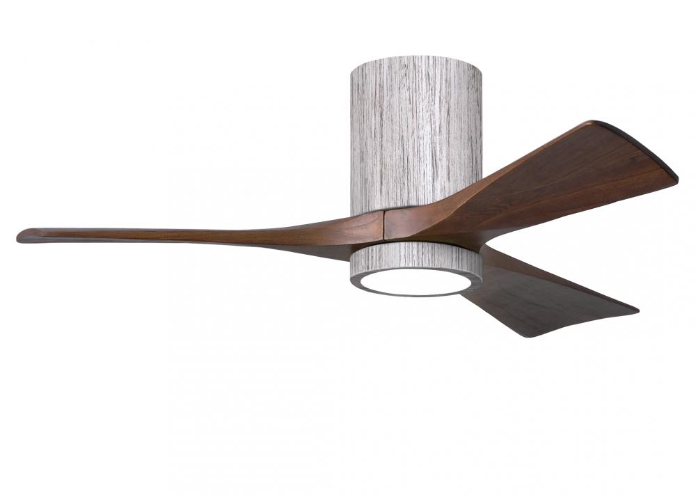 Irene-3HLK - 42" Three Blade Flush Mount Paddle Fan - 5CCT Integrated LED - Barn Wood Tone Finis
