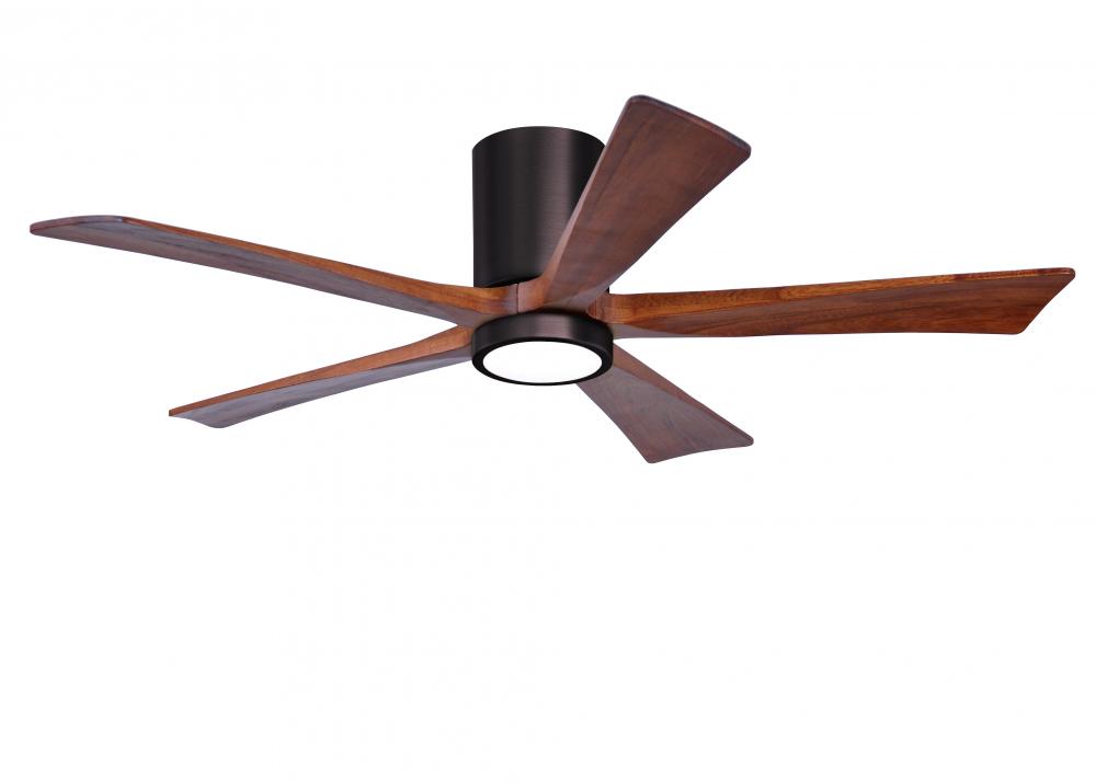 Irene - 5HLK - Brushed Bronze - Walnut Tone Blades - 52" Blades