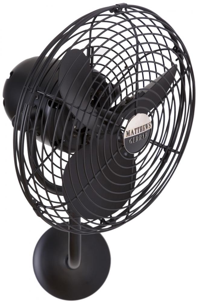 Michelle Parede - Directional Wall Fan - Matte Black Finish