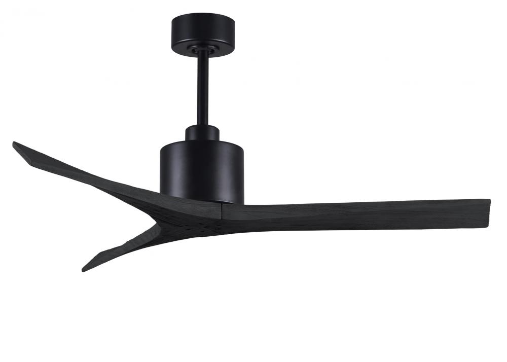 Mollywood - 52" Ceiling Fan - Matte Black Finish - Matte Black Blades
