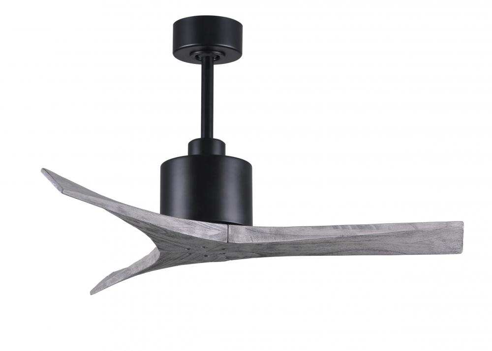 Mollywood - 42" Ceiling Fan - Matte Black Finish - Barn Wood Tone Blades