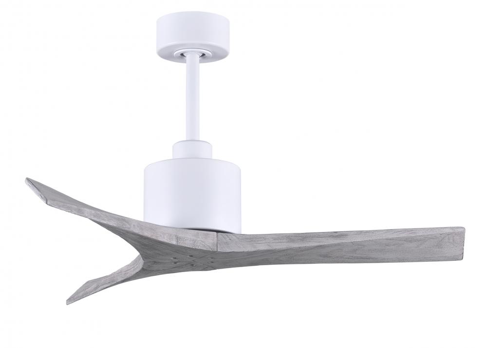 Mollywood - 42" Ceiling Fan - Matte White Finish - Barn Wood Tone Blades