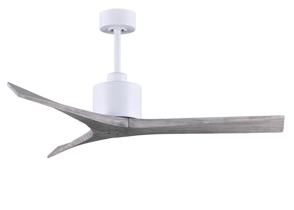 Mollywood - 52" Ceiling Fan - Matte White Finish - Barn Wood Tone Blades
