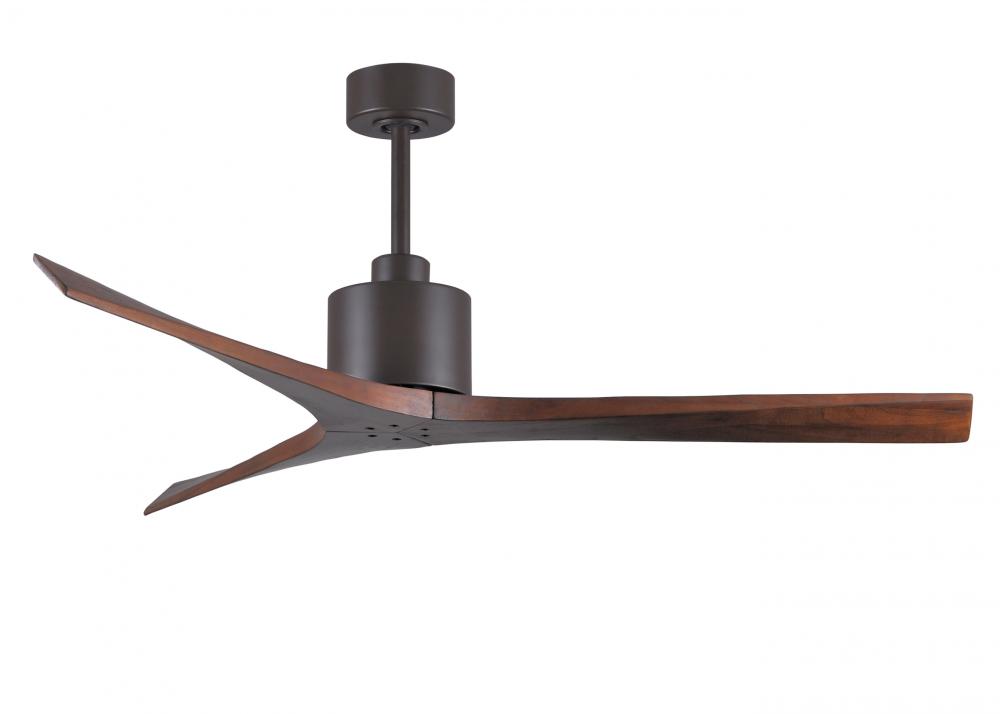 Mollywood - 60" Ceiling Fan - Textured Bronze Finish - Walnut Tone Blades