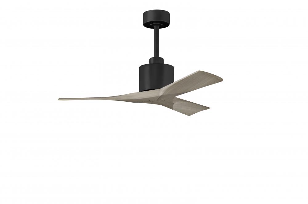 Nan - 42" Ceiling Fan - Matte Black Finish - Gray Ash Tone Blades