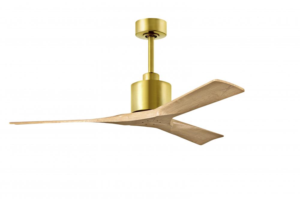 Nan - 52" Ceiling Fan - Brushed Brass Finish - Light Maple Tone Blades