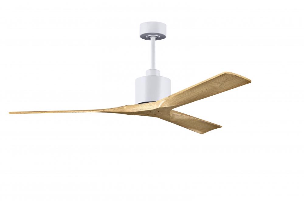 Nan - 60" ceiling Fan - Matte White Finish - Light Maple Tone Blades