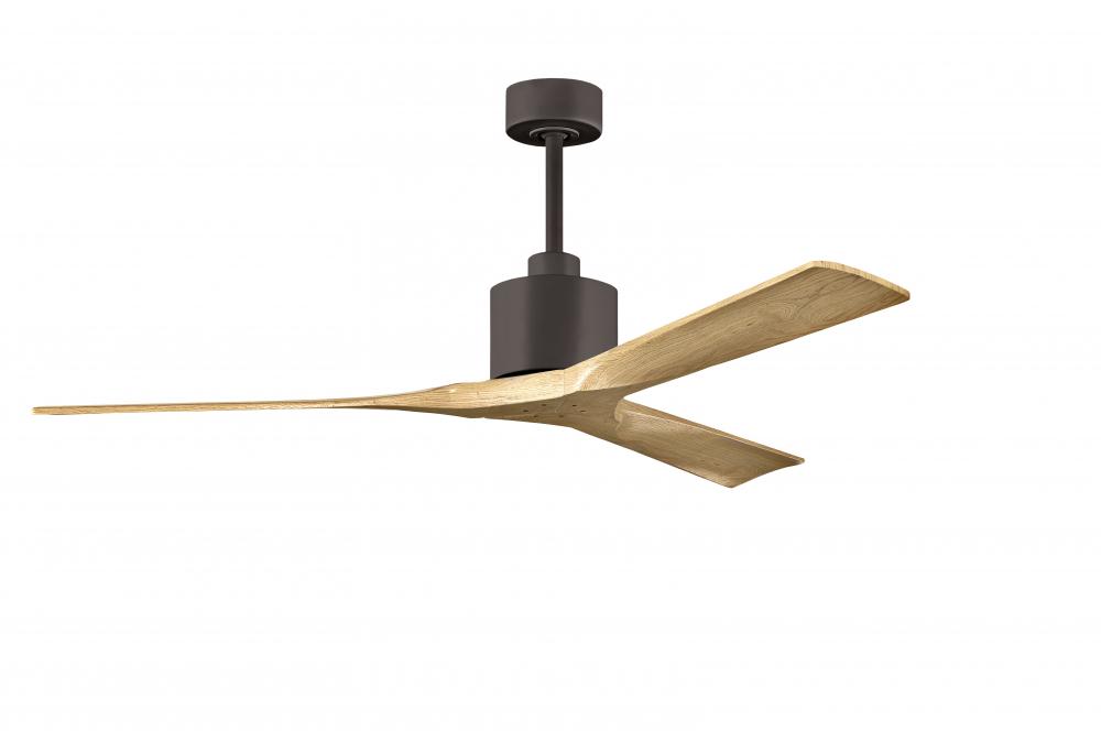 Nan - 60" Ceiling Fan - Textured Bronze Finish - Light Maple Tone Blades