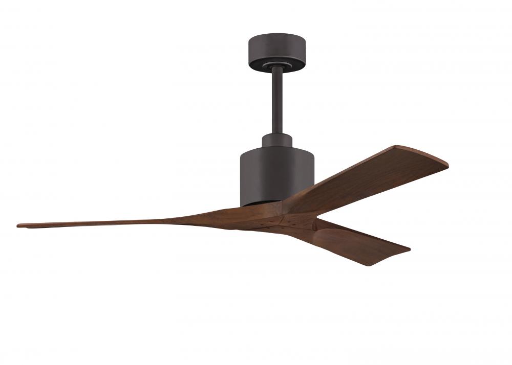Nan - 52" Ceiling Fan - Textured Bronze Finish - Walnut Tone Blades