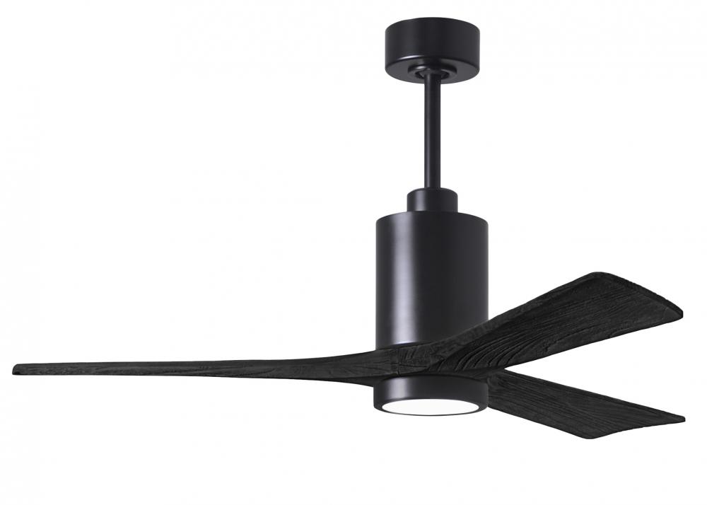 Patricia-3 - 52" Three Blade Ceiling Fan - 5CCT Integrated LED - Matte Black Finish