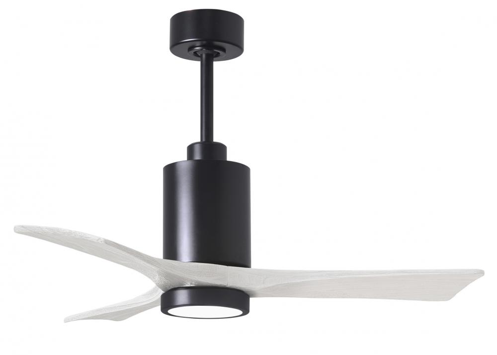 Patricia-3 - 42" Three Blade Ceiling Fan - 5CCT Integrated LED - Matte Black Finish