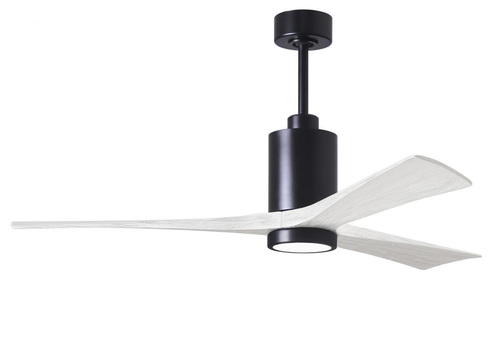 Patricia-3 - 60" Three Blade Ceiling Fan - 5CCT Integrated LED - Matte Black Finish