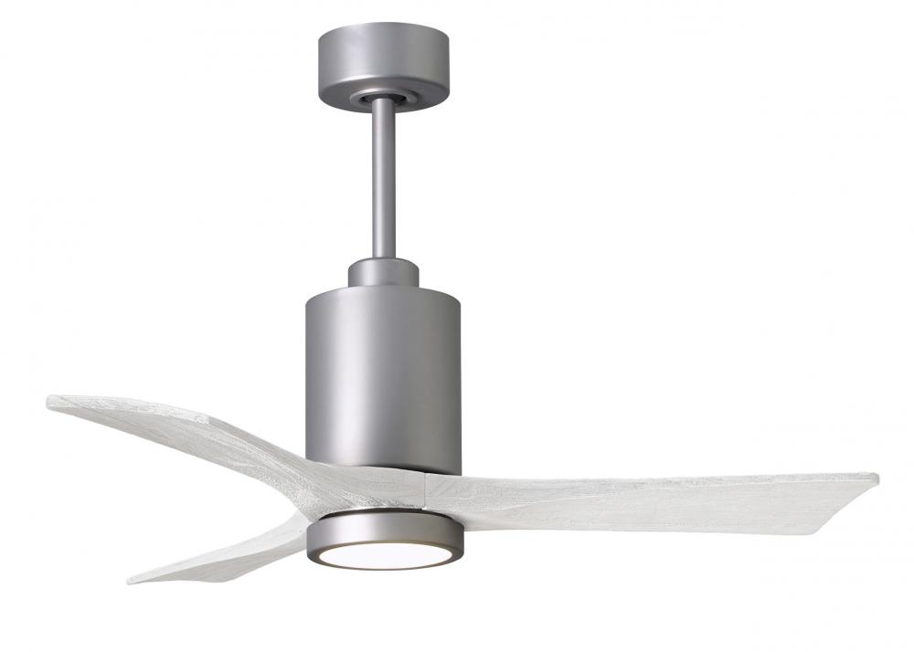 Patricia-3 - 42" Three Blade Ceiling Fan - 5CCT Integrated LED - Brushed Nickel Finish