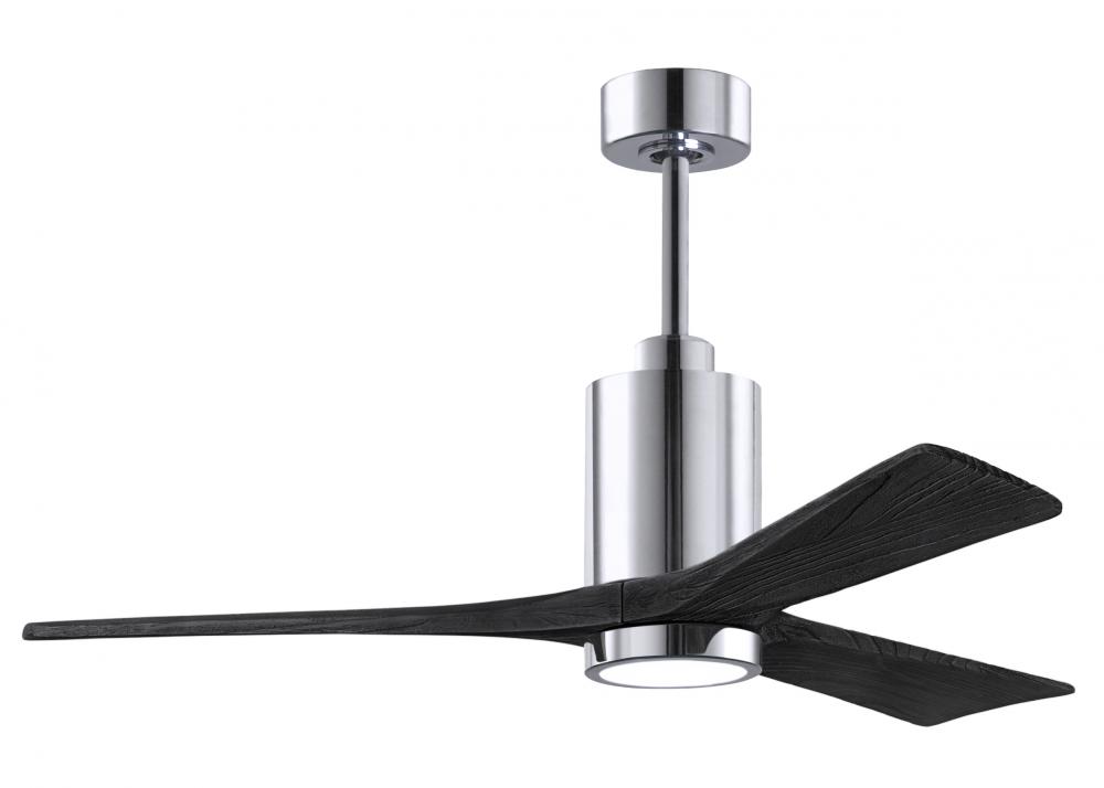 Patricia-3 - 52" Three Blade Ceiling Fan - 5CCT Integrated LED - Polished Chrome Finish