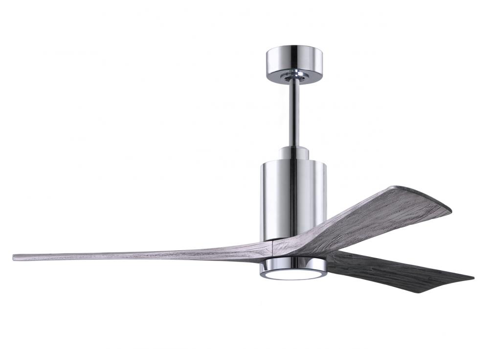 Patricia-3 - 60" Three Blade Ceiling Fan - 5CCT Integrated LED - Polished Chrome Finish