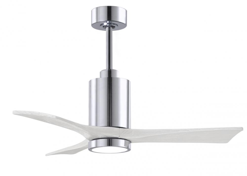 Patricia - 3 - 42" Three Blade Ceiling Fan - 5CCT Integrated LED - Polished Chrome Finish