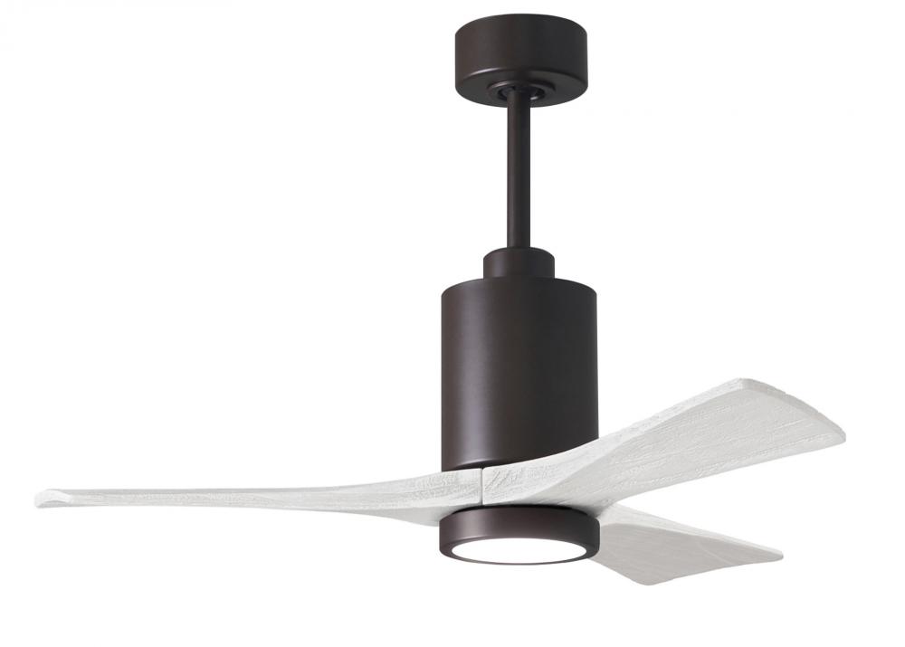 Patricia-3 - 42" Three Blade Ceiling Fan - 5CCT Integrated LED - Textured Bronze Finish