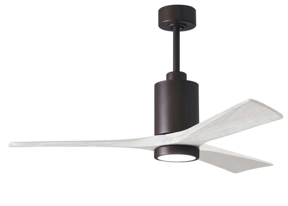 Patricia-3 - 52" Three Blade Ceiling Fan - 5CCT Integrated LED - Textured Bronze Finish