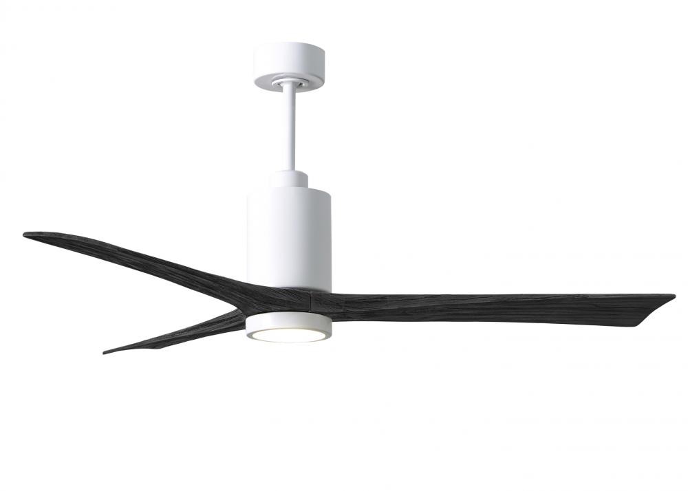 Patricia-3 - 60" Three Blade Ceiling Fan - 5CCT Integrated LED - Gloss White Finish