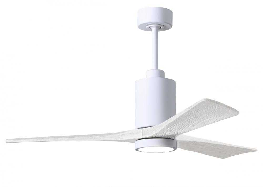 Patricia-3 - 52" Three Blade Ceiling Fan - 5CCT Integrated LED - Gloss White Finish