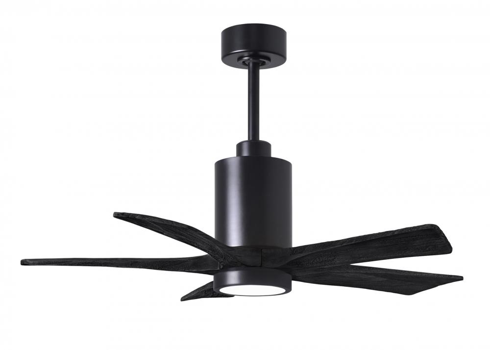 Patricia-5 - 42" Five Blade Ceiling Fan - 5CCT Integrated LED - Matte Black Finish
