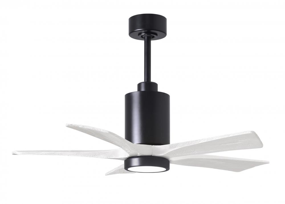 Patricia-5 - 42" Five Blade Ceiling Fan - 5CCT Integrated LED - Matte Black Finish