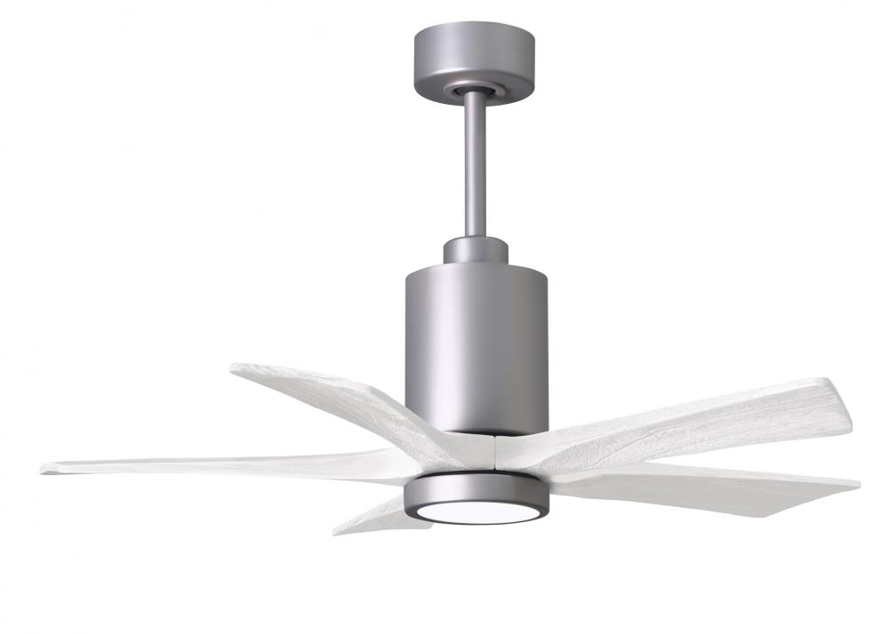 Patricia-5 - 42" Five Blade Ceiling Fan - 5CCT Integrated LED - Brushed Nickel Finish