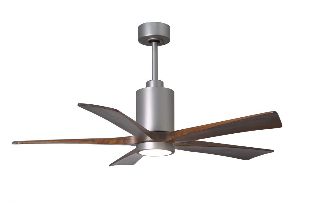 Patricia-5 - 52" Five Blade Ceiling Fan - 5CCT Integrated LED - Brushed Nickel Finish
