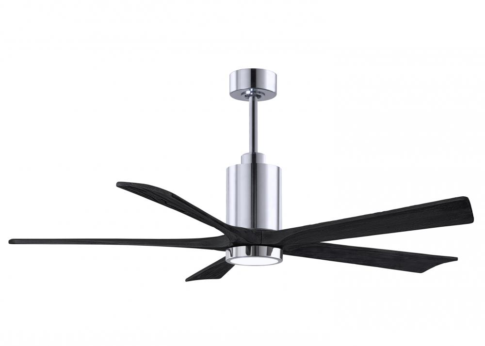 Patricia-5 - 60" Five Blade Ceiling Fan - 5CCT Integrated LED - Polished Chrome Finish