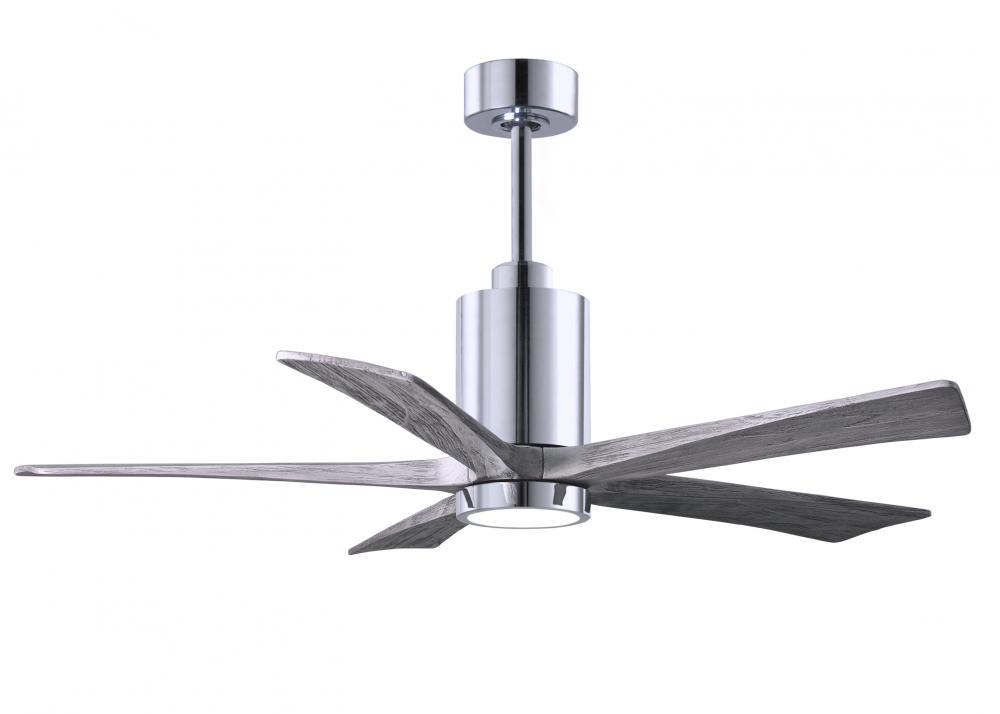 Patricia-5 - 52" Five Blade Ceiling Fan - 5CCT Integrated LED - Polished Chrome Finish