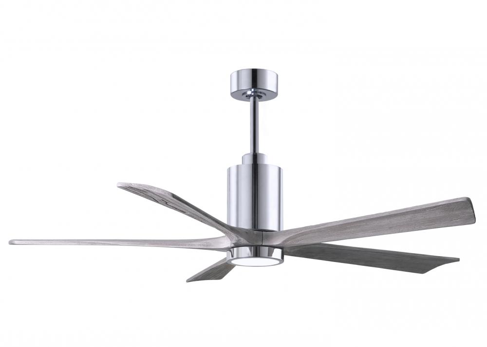 Patricia-5 - 60" Five Blade Ceiling Fan - 5CCT Integrated LED - Polished Chrome Finish