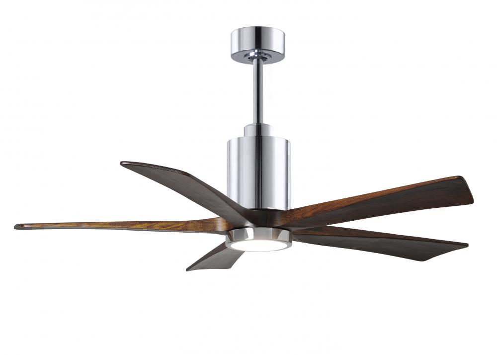 Patricia-5 - 52" Five Blade Ceiling Fan - 5CCT Integrated LED - Polished Chrome Finish