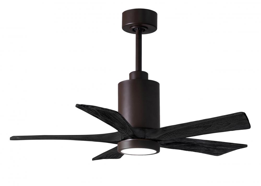 Patricia-5 - 42" Five Blade Ceiling Fan - 5CCT Integrated LED - Textured Bronze Finish