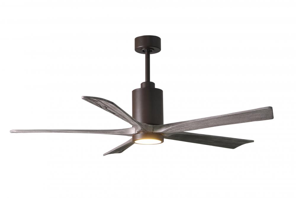 Patricia-5 - 60" Five Blade Ceiling Fan - 5CCT Integrated LED - Textured Bronze Finish