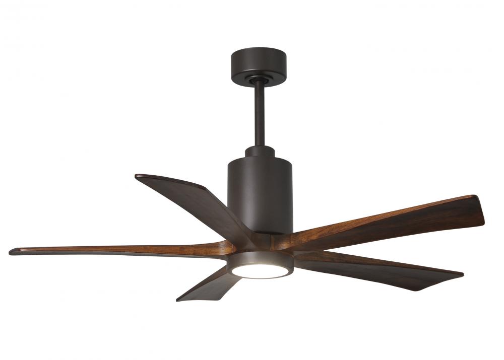 Patricia-5 - 52" Five Blade Ceiling Fan - 5CCT Integrated LED - Textured Bronze Finish