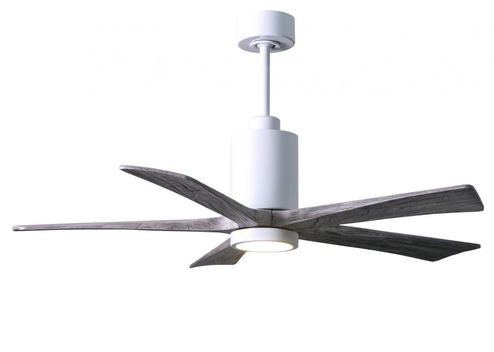 Patricia-5 - 52" Five Blade Ceiling Fan - 5CCT Integrated LED - Gloss White Finish