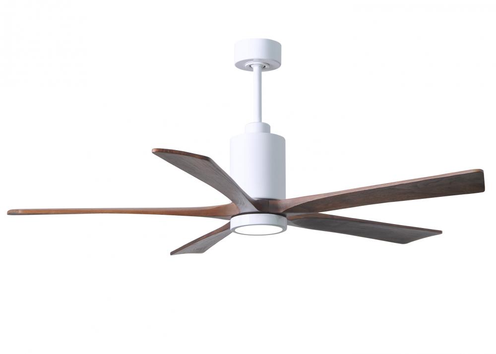 Patricia-5 - 60" Five Blade Ceiling Fan - 5CCT Integrated LED - Gloss White Finish