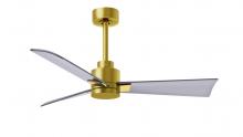 Matthews Fan Company AK-BRBR-BN-42 - Alessandra - 42" Three Blade Transitional Ceiling Fan - Brushed Brass Finish