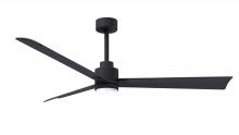 Matthews Fan Company AKLK-BK-BK-56 - Alessandra - 56" Three Blade Transitional Ceiling Fan - 5CCT Integrated LED - Matte Black Finish