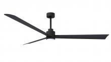 Matthews Fan Company AKLK-BK-BK-72 - Alessandra - 72" Three Blade Transitional Ceiling Fan - 5CCT Integrated LED - Matte Black Finish