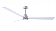 Matthews Fan Company AKLK-BN-MWH-72 - Alessandra-72" Three Blade Transitional Ceiling Fan-5CCT Integrated LED-Brushed Nickel Finish