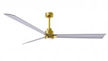 Matthews Fan Company AKLK-BRBR-BN-72 - Alessandra - 72" Three Blade Transitional Ceiling Fan - 5CCT Integrated LED - Brushed Brass Fini