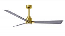 Matthews Fan Company AKLK-BRBR-BW-56 - Alessandra - 56" Three Blade Transitional Ceiling Fan - 5CCT Integrated LED - Brushed Brass Fini
