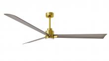 Matthews Fan Company AKLK-BRBR-GA-72 - Alessandra - 72" Three Blade Transitional Ceiling Fan - 5CCT Integrated LED - Brushed Brass Fini