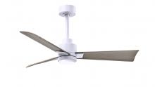 Matthews Fan Company AKLK-MWH-GA-42 - Alessandra - 42" Three Blade Transitional Ceiling Fan - 5CCT Integrated LED - Matte White Finish