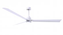 Matthews Fan Company AKLK-MWH-MWH-72 - Alessandra - 72" Three Blade Transitional Ceiling Fan - 5CCT Integrated LED - Matte White Finish