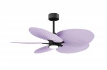 Matthews Fan Company AKTPLK-BK-LI - Alessandra Tropical - Five Blade Ceiling Fan - 5CCT Integrated LED - Matte Black Finish