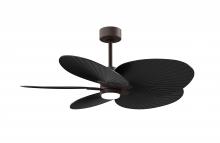 Matthews Fan Company AKTPLK-TB-BK - Alessandra Tropical - LK - Textured Bronze - Matte Black Blades - 10" Downrod